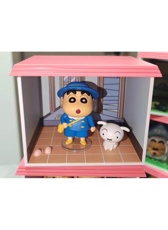 Crayon Shin-Chan New Year's Day House Series Blind Box Cute Dolls Trendy Toys Peripheral Ornaments